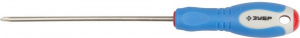Отвертка Cr-V сталь, трехкомпонентная рукоятка, цветовая индикация типа шлица, PH №0, 100мм Зубр "ЭКСПЕРТ" 25252-0-100_z01