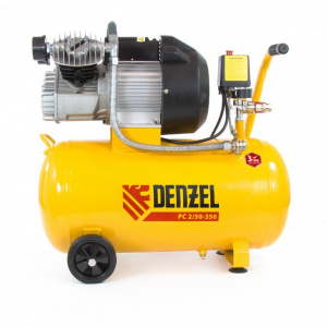 Пневматический компрессор 2,2 кВт, 350 л/мин, 50 л Denzel 58081