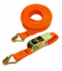 Стяжной ремень с крюками (25мм, 1,2т, 6м оранжевый) СТРОП-ПРО SP02983