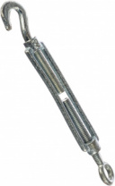 Талреп STAYER DIN 1480, крюк-кольцо, М8, 10 штук, оцинкованный 30515-08