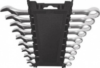 Комбинированные ключи "Хард" FIT в пластиковом держателе CrV сталь 12шт 6-22 мм 63426