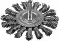 Щетка дисковая ПРОФЕССИОНАЛ (75 мм; 0.5 мм; жгутированная стальная проволока) для дрели Зубр 3522-075_z02