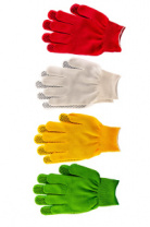 Перчатки в наборе PALISAD белые, розовая фуксия, желтые, зеленые, L 67852