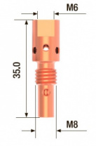 Адаптер контактного наконечника (5 шт; M6; 35 мм) FUBAG FB.TA.M6.35