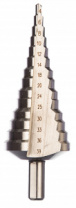 Сверло МАСТЕР ступенчатое по сталям и цветным металлам (4-39 мм; 14 ступеней; L113 мм; 3-х гран.хв.10 мм) Зубр 29665-4-39-14