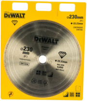 Алмазный круг сплошной по керамике (230х22.2 мм) DEWALT DT40207