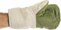 Утепленные рукавицы СИБРТЕХ двунитка с брезентовым наладонником, ватин, 2 размер 68131
