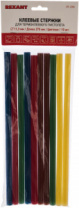 Клеевые стержни (10 шт; 11х270 мм; цветные) REXANT 09-1280