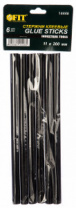Стержни клеевые черные (11х200 мм; 6 шт.) FIT 14446
