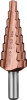 Сверло ступенчатое по стали и цветным металлам КОБАЛЬТ (6-20 мм; 8 ступеней; Р6М5) ЗУБР 29672-6-20-8_z01