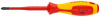 Тонкая отвёртка Knipex VDE 1000V Pozidriv PZ1 крестовая, L стержня 80 мм, 2-комп. рук-ка KN-982501SL