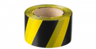 Сигнальная лента ЗУБР Мастер, цвет черно-желтый, 75мм х 200м, 12242-75-200