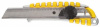 Усиленный технический нож с металлическим корпусом с резиновыми вставками и вращающимся прижимом, 18 мм FIT IT 10257
