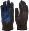 Двойные перчатки х/б с ПВХ СПЕЦ-SB черные Пер 046
