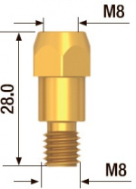 Адаптер контактного наконечника (5 шт; M8х28 мм) FUBAG FB.TA.M8.28