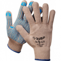 Утепленные, акриловые перчатки с защитой от скольжения Зубр ЭКСПЕРТ 10 класс, р.S-M 11463-S