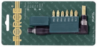 Г-образная отвертка с комплектом бит FORCE 2081C
