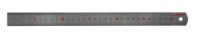 Нержавеющая двусторонняя линейка, непрерывная шкала 1/2мм / 1мм, двухцветная, длина 0,3м, толщина 0,7мм Зубр 34280-0.9-030
