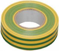 Изолента ПВХ 15мм, 20м, желто-зеленая IEK ИЭК UIZ-13-10-K52