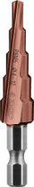 Сверло ступенчатое по сталям и цветным металлам КОБАЛЬТ (4-12 мм; 5 ступеней; Р6М5+Co) ЗУБР 29672-4-12-5_z01